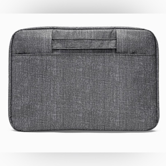 NIP!  Thirty-One Charcoal Crosshatch Gray Small Laptop Sleeve Bag with handle. - Picture 9 of 9